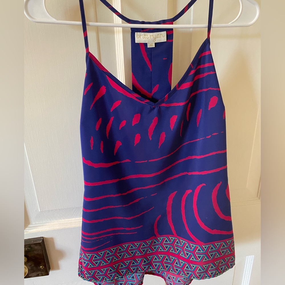 Britt Ryan Silk Tank Top, XS